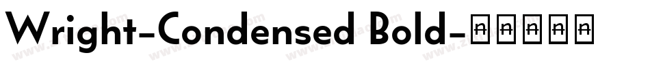 Wright-Condensed Bold字体转换